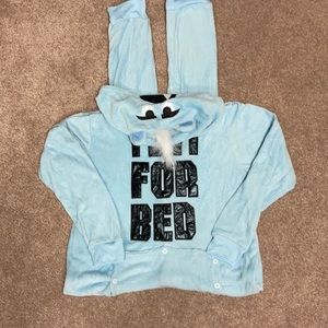 NWT men’s medium union suit “yeti for bed” fleece hooded zip